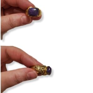 Karis Gold Ornamental stone ring